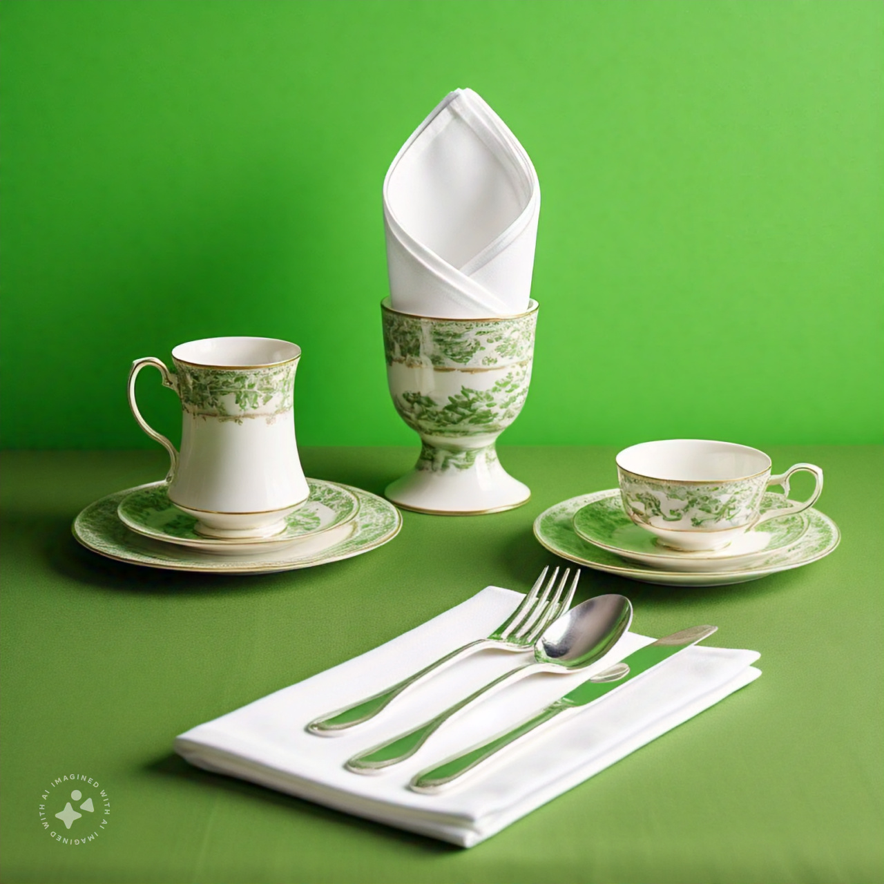 Napkins, Cutlery And Tableware